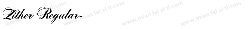 Zither Regular字体转换